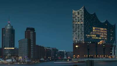 Day to Night Timelapse of the Elbphilharmonie, Hamburg, Germany. EOS 6D MkII.