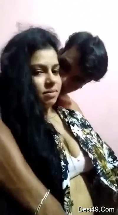 Mallu Lover playing with her beautiful Bo0bs 😍😍 and Sucking 18+ [Must watch] Link in comments