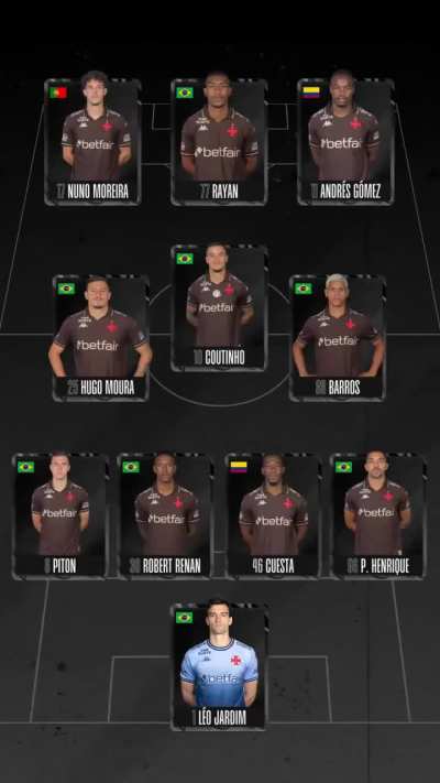 Escalação do vascudo - 08.11.2025