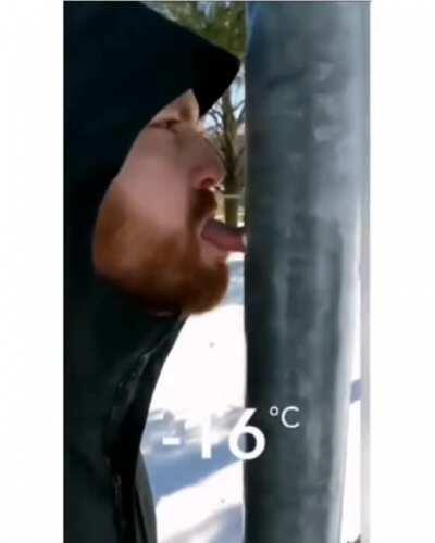 WCGW sticking your tongue to icy metal ?