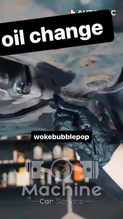 Fast way to change oil 😅