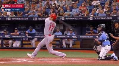 Ohtani’s bat speed. I’m surprised a swing-and-a-miss doesn’t crack like Indiana Jones’ whip.