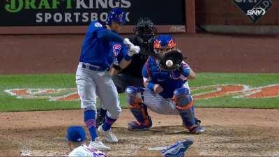 [Highlight] CHC@NYM: Jake Marisnick thrown out at the plate after a questionable send from third base coach Willie Harris