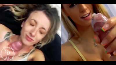 Who enjoys a good Amateur blowjob compilation? - homemade cumshot compilation 💦