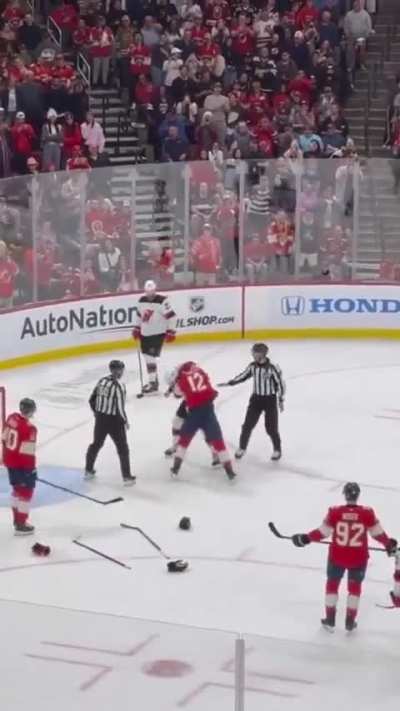 An old days hockey fight