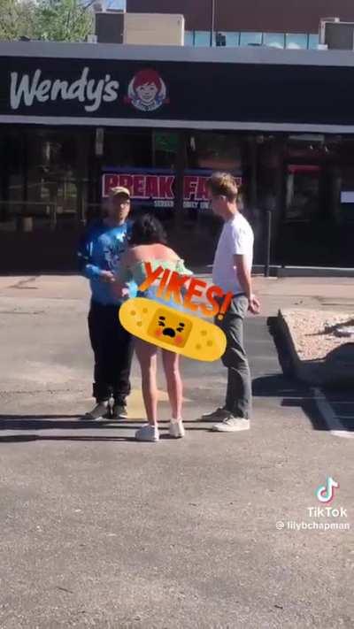 cringe influencer berates homeless man and then posts it on her own account