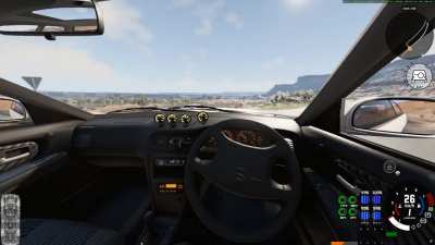 I absolutely love driving stock sedans off-road in BeamNG with steering wheel.