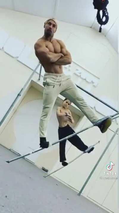 Zero gravity pole dancing