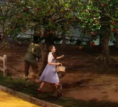 Me whenever I try to take an apple from a tree in TOTK
