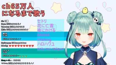 Rushia Hitting 650K Subscribers While Singing 