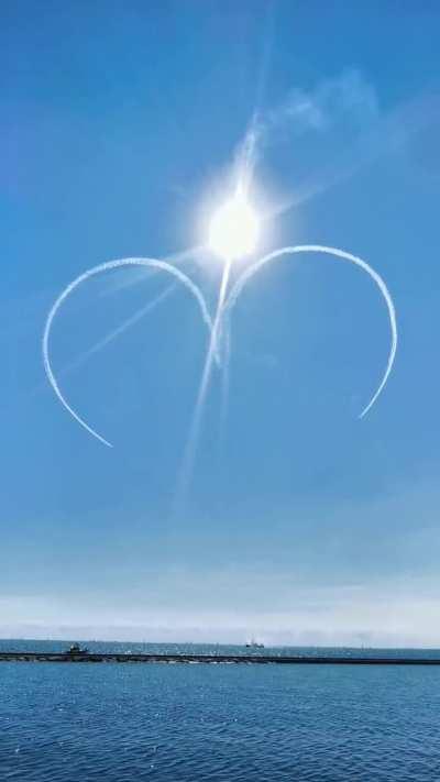 Snowbirds showing the love at CIAS