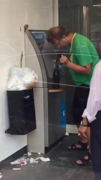 Poor dude’s just trying to get some more!