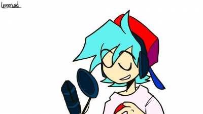 Bf writing his own songs be like: (hope you enjoy this small animation I did:-))