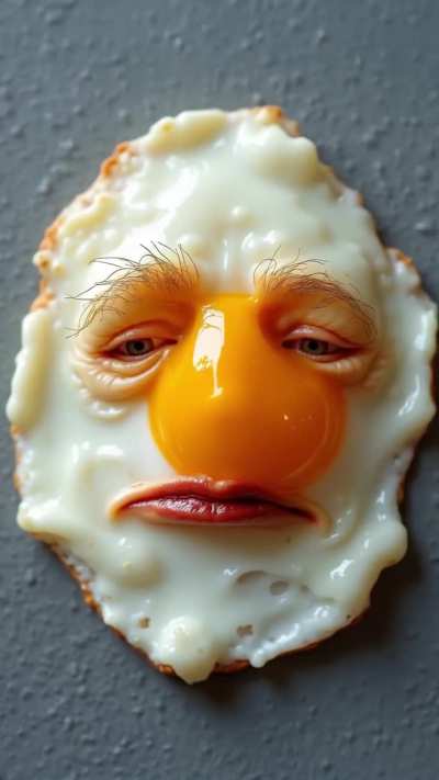 When your food stares back… and judges you.