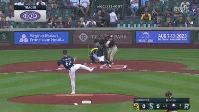 [Highlight] Emerson Hancock Ks Tatis for his first MLB Strikeout.