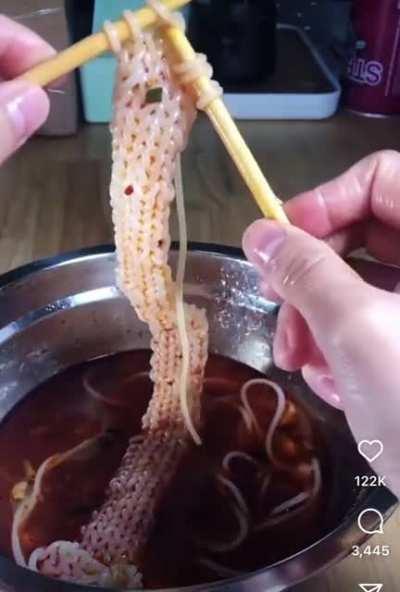 Noodle knitting