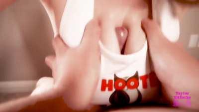 Hooters girl finishes him