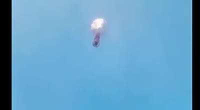 Fireworks started shooting in random directions.