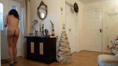 Flashing the pizza hut guy