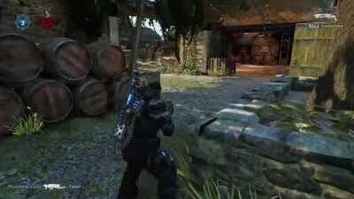 Everyone on the team was playing as Marcus. Pretty sure we traumatized that last guy...