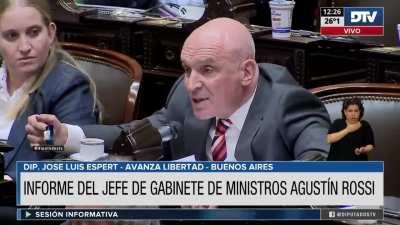 Jose Chad Espert hoy en Diputados