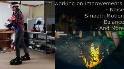 I'm making motorized shoes for walking in VR games