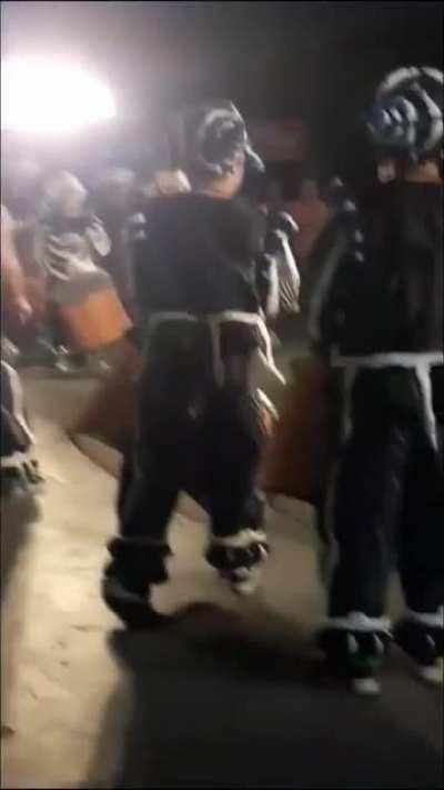 the dog won the dance battle