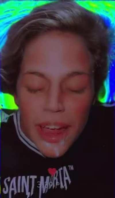 He always covers my face