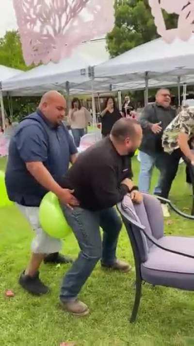 Balloon poppin lol thought it belonged hefe