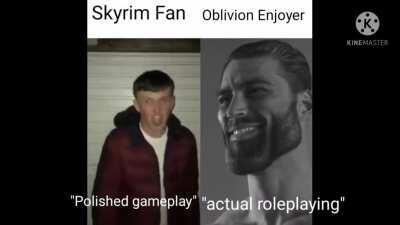I prefer Oblivion to Skyrim