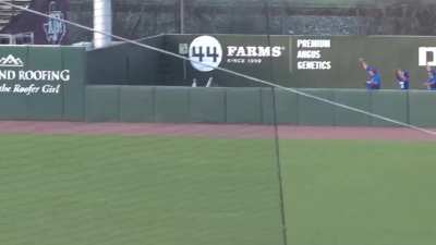 Christian Smith-Johnson of Texas A&M Corpus Christi with an insane catch that robs Gavin Kash of a grand slam