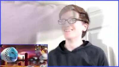 Scott getting puched to the Tetris Theme