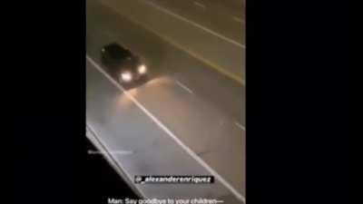 Insane man gets hit by car