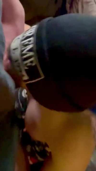 Daddy loves the way I work his cock with my slutty throat!