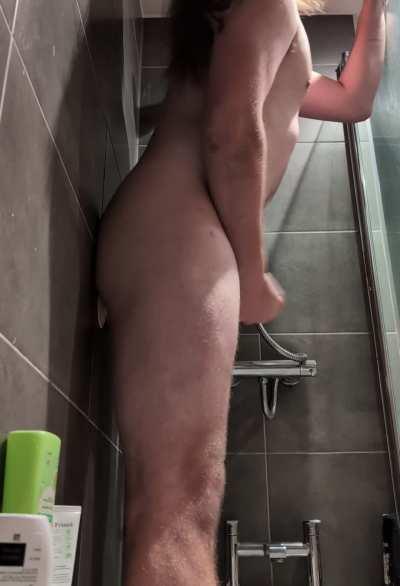 In the shower