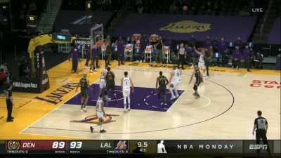 [Highlight] r/Lakers missing poster works as AD comes up with the game-sealing block on Campazzo
