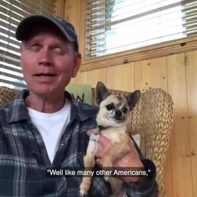 The pleasures of relaxing with your dog after a hard day's work