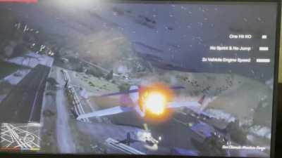 I got set inside the plane in Caida Libre while playing chaos!