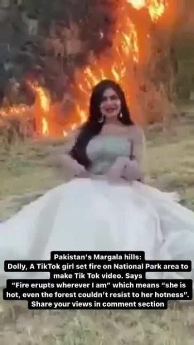 TikTok creators in Pakistan are burning forests to create backdrop for their tiktoks. Link to the full article in the comments.