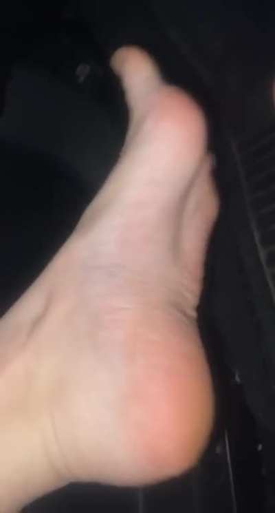 Teen girl feet after school & during break at work (She’s a cook).