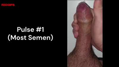 After edging all day long, I was unable to hold it any longer and my cock started pulsating as I pumped out my load. Includes slow-motion and close-up [M32]