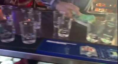 Restaurant owner challenges this dude to take 40 shots of tequila for a $1000