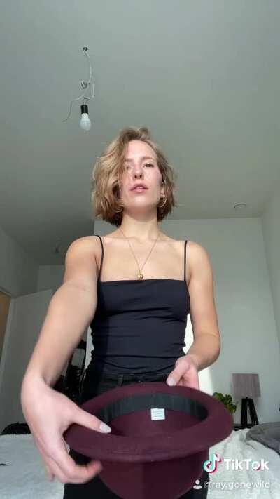 I was asked to take everything off except for my hat..