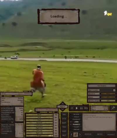 My skeleton escaping a Holy Nation slave camp