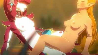 Mipha and Zelda [Legend of Zelda Breath of the Wild] (Sable Serviette)