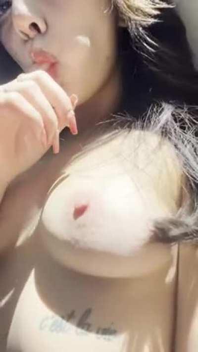 my natural tiny boobs can make you hard?