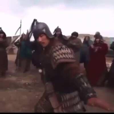 When you’re chasing a party and you catch them in an open field...