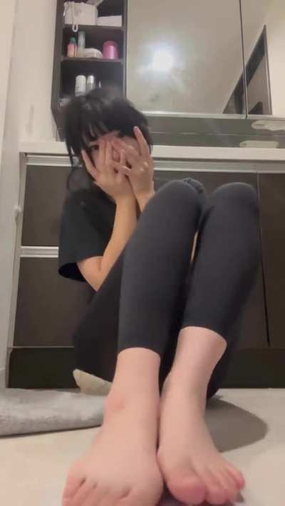 Shy Asian soles