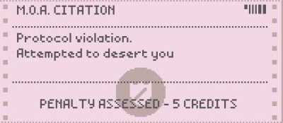 I got a citation after refusing Astley, Rick from United Federation in. I didn't think their work permit was valid.