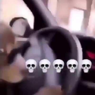 My Dawg and I are driving down DA Hood 😈💯